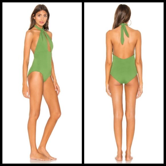 💕MARA HOFFMAN💕 Namya One-Piece Halter Swimsuit L - Picture 5 of 16
